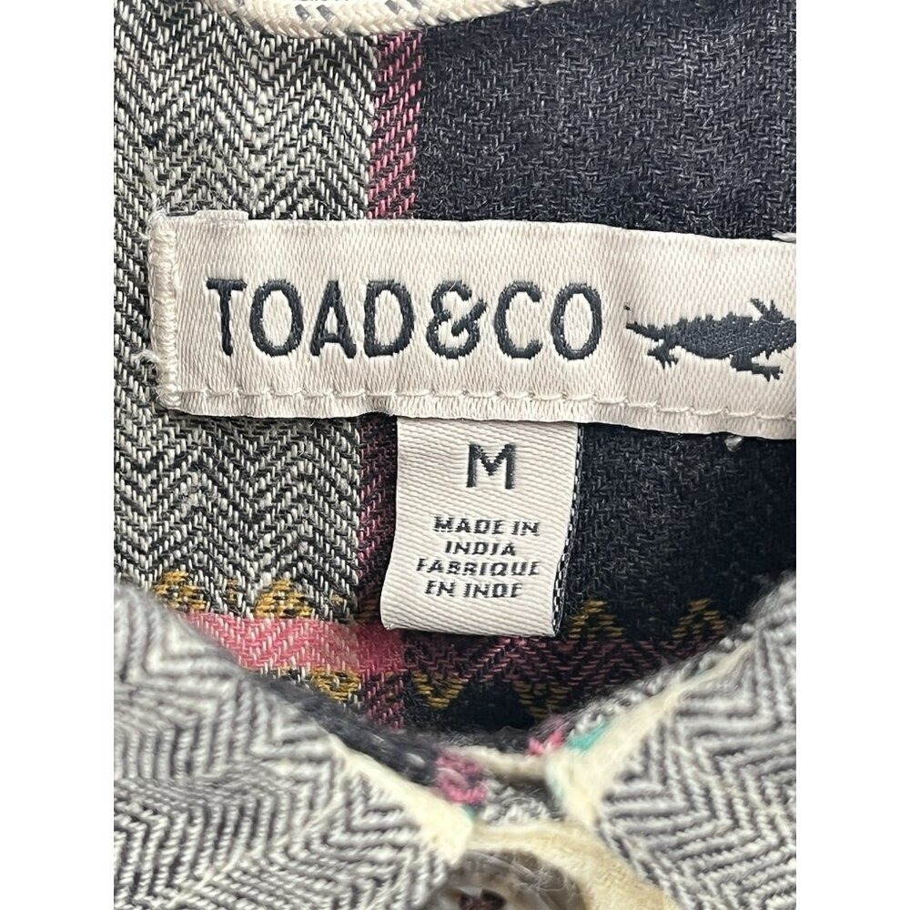 Toad & Co Reform Flannel Shirt Button Down Sz Medium - Picture 4 of 6